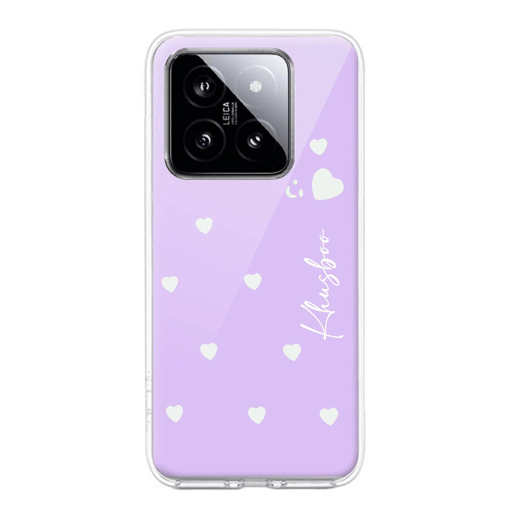 Be Loved Customize Transparent Silicon Case Purple For Redmi Note 11