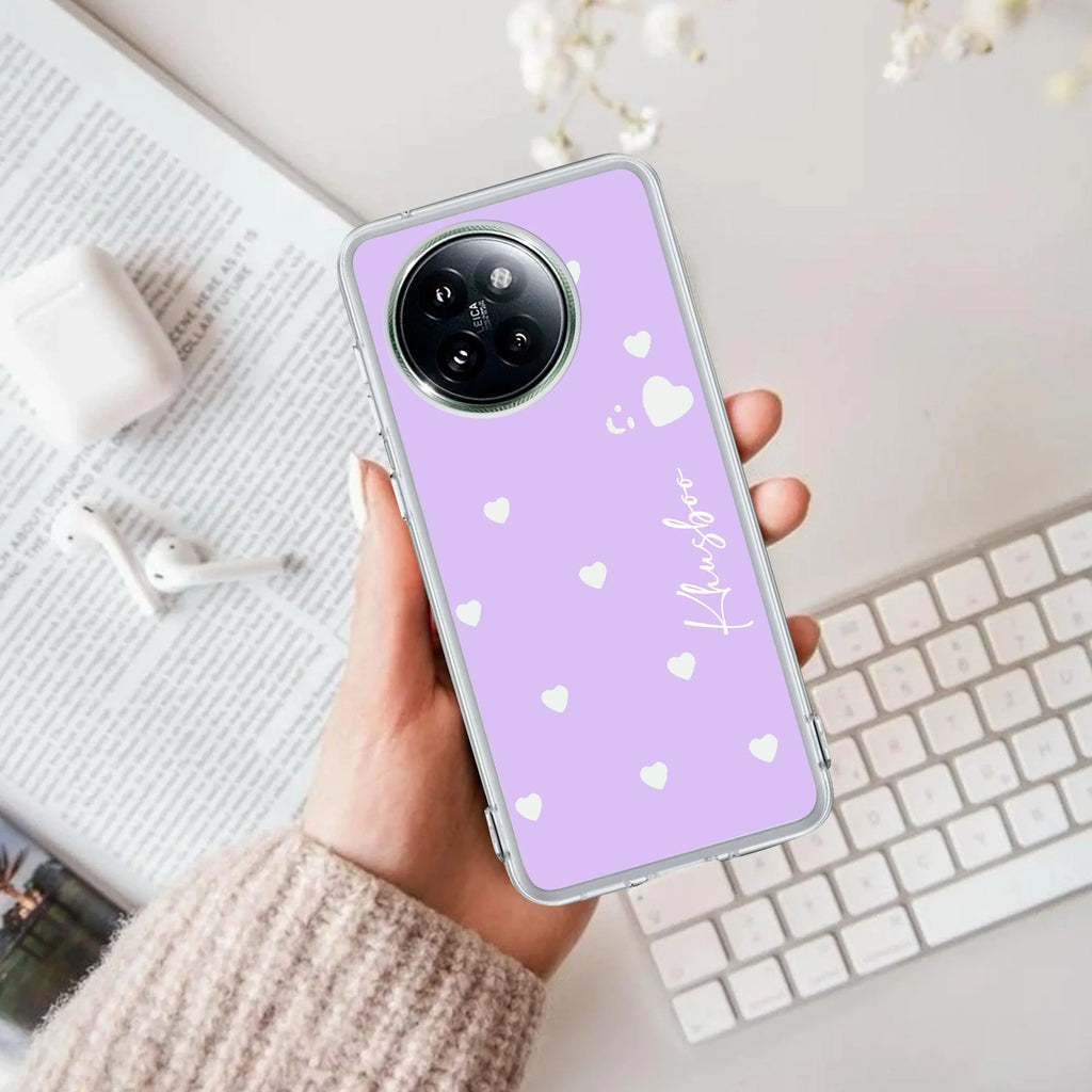 Be Loved Customize Transparent Silicon Case Purple For Xiaomi 14 Civi 5G