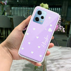 Be Loved Customize Transparent Silicon Case Purple For Redmi Note 14 5G