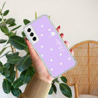 Be Loved Customize Transparent Silicon Case Purple For Samsung Galaxy F62