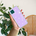 Be Loved Customize Transparent Silicon Case Purple For Samsung Galaxy M53