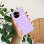 Be Loved Customize Transparent Silicon Case Purple For Vivo X90 Pro Plus 5G
