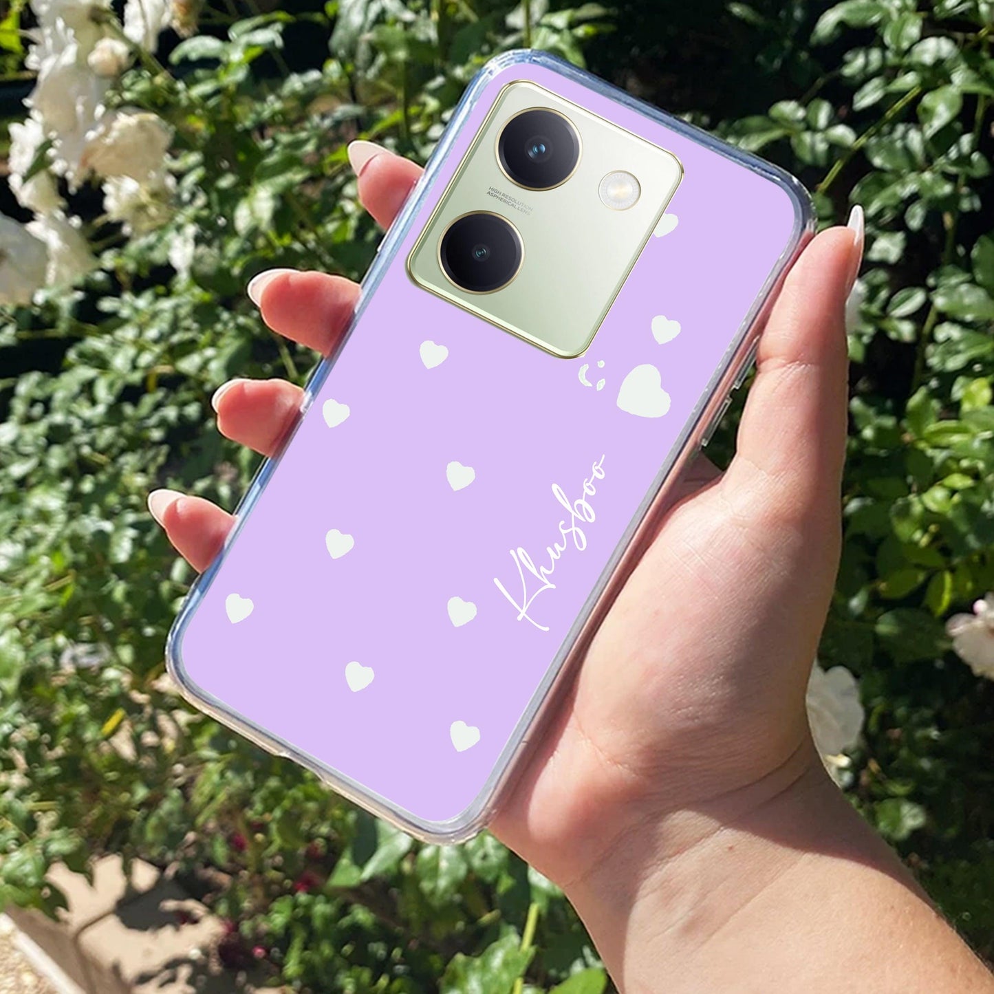 Be Loved Customize Transparent Silicon Case Purple For Vivo