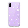 Be Loved Customize Transparent Silicon Case Purple For iPhone X/Xs