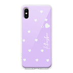 Be Loved Customize Transparent Silicon Case Purple For iPhone 13 Mini