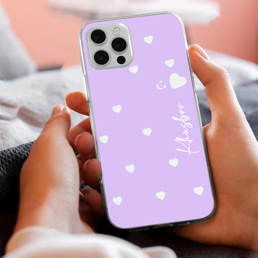 Be Loved Customize Anti Yellow Case Purple For iPhone 12 Pro
