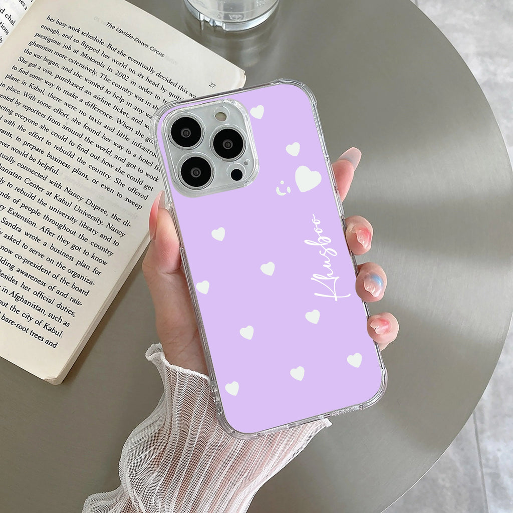 Be Loved Customize Anti Yellow Case Purple For iPhone 16 Pro Max
