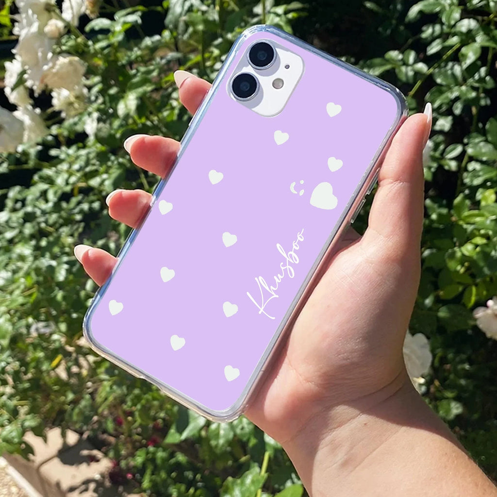 Be Loved Customize Anti Yellow Case Purple For iPhone 12 Mini
