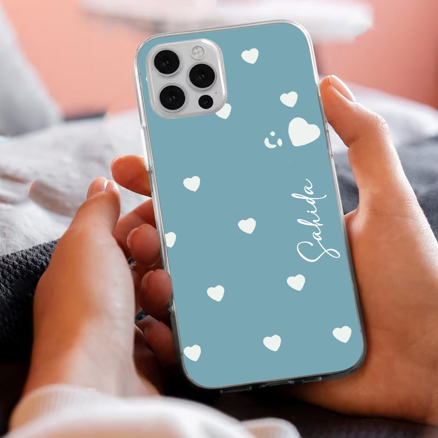 Be Loved Customize Transparent Silicon Case Sky Blue For Motorola - ShopOnCliQ