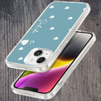 Be Loved Customize Transparent Silicon Case Sky Blue For Motorola Edge 50 Pro
