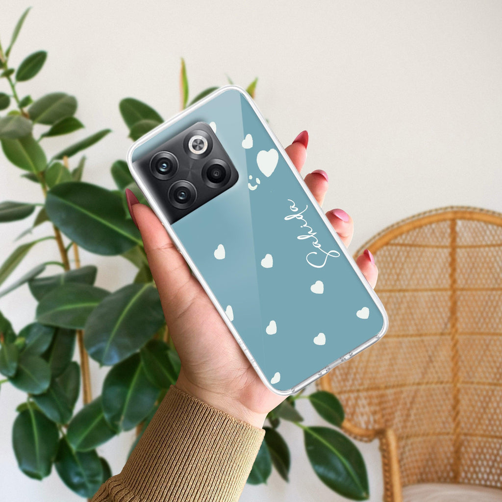 Be Loved Customize Anti Yellow Case Sky Blue For OnePlus 10T 5G