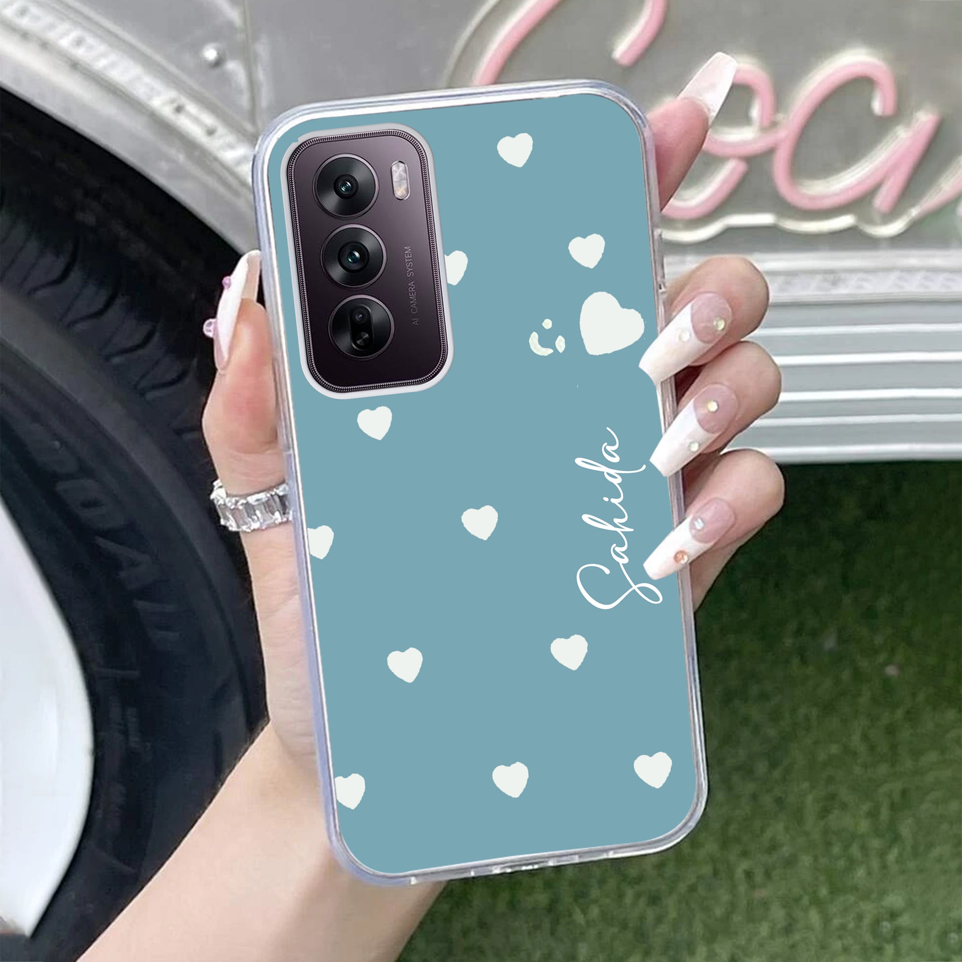 Be Loved Customize Transparent Silicon Case Sky Blue For Oppo ShopOnCliQ