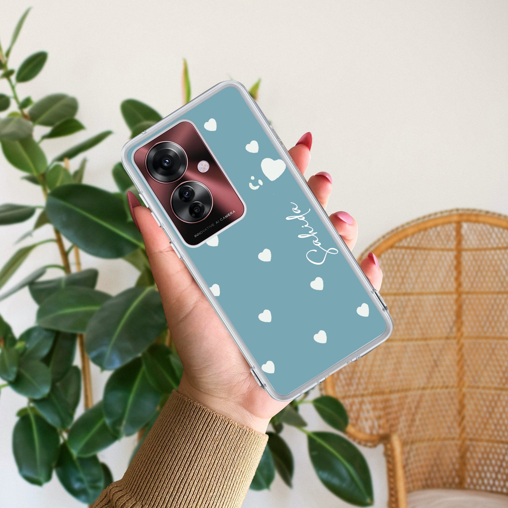 Be Loved Customize Transparent Silicon Case Sky Blue For Oppo ShopOnCliQ