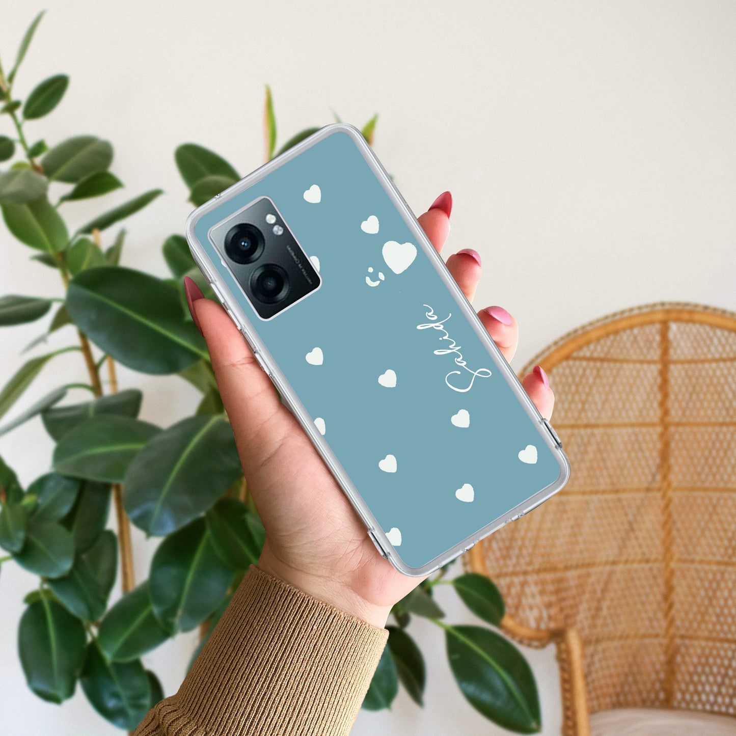 Be Loved Customize Transparent Silicon Case Sky Blue For Realme/Narzo - ShopOnCliQ