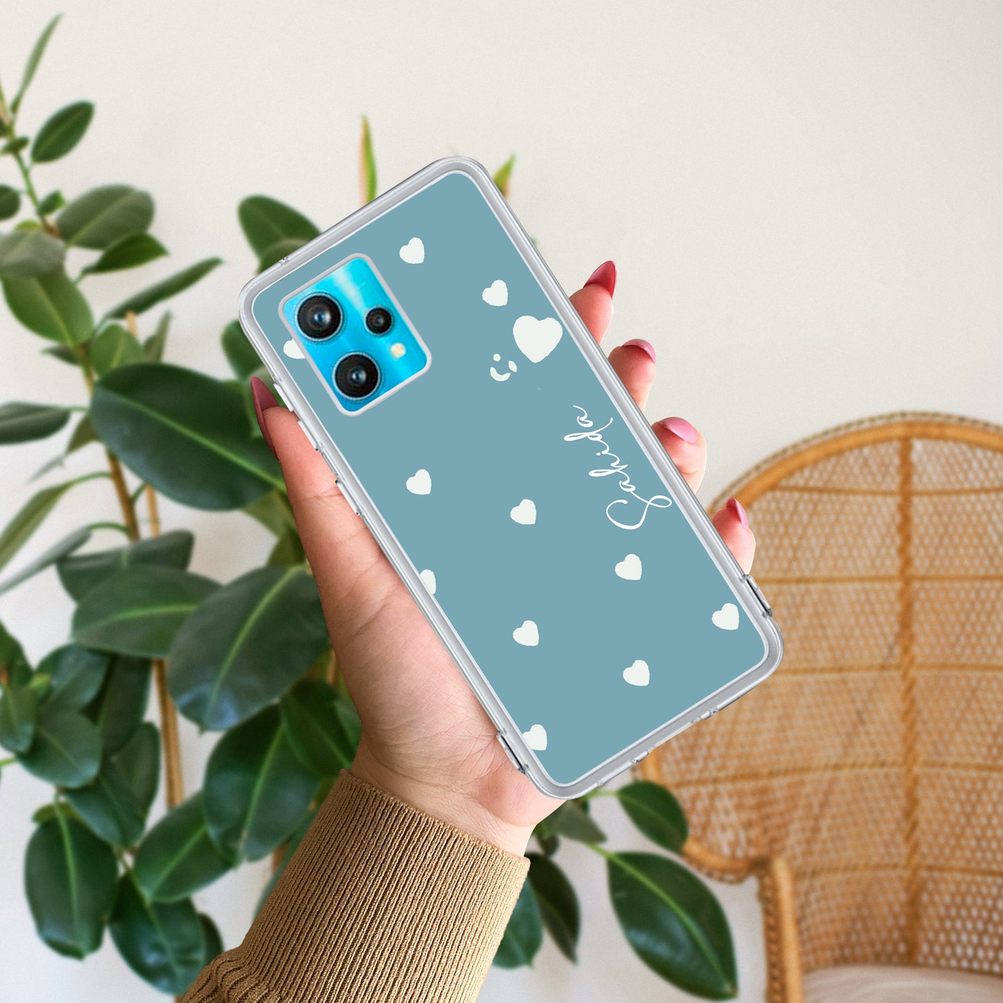 Be Loved Customize Transparent Silicon Case Sky Blue For Realme/Narzo - ShopOnCliQ