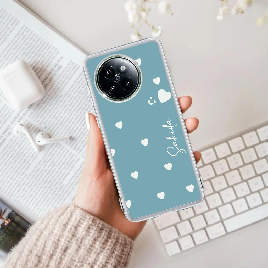 Be Loved Customize Transparent Silicon Case Sky Blue For Redmi Note 11 Pro / Redmi Note 11 Pro Plus 5G
