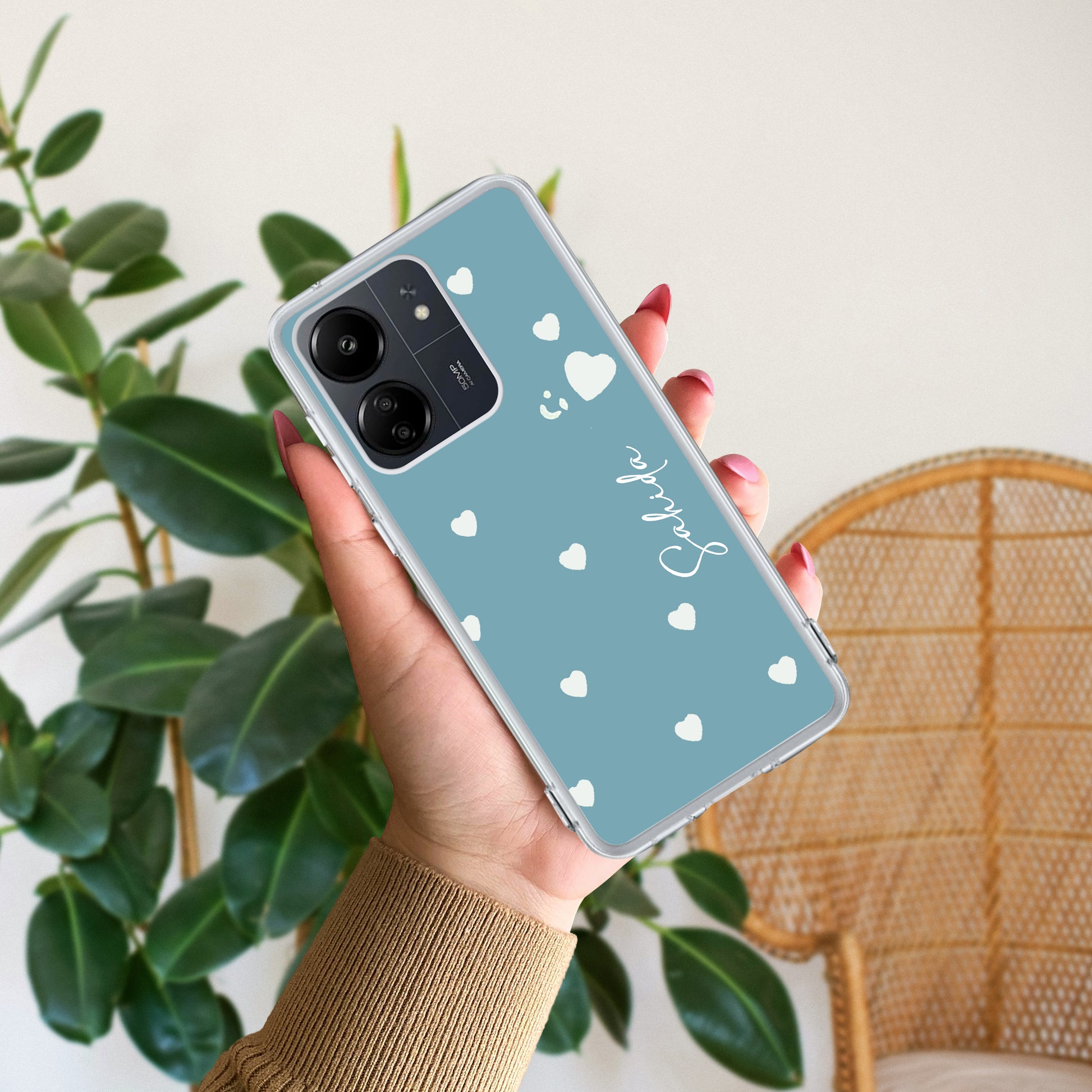 Be Loved Customize Transparent Silicon Case Sky Blue For Redmi/Xiaomi ShopOnCliQ