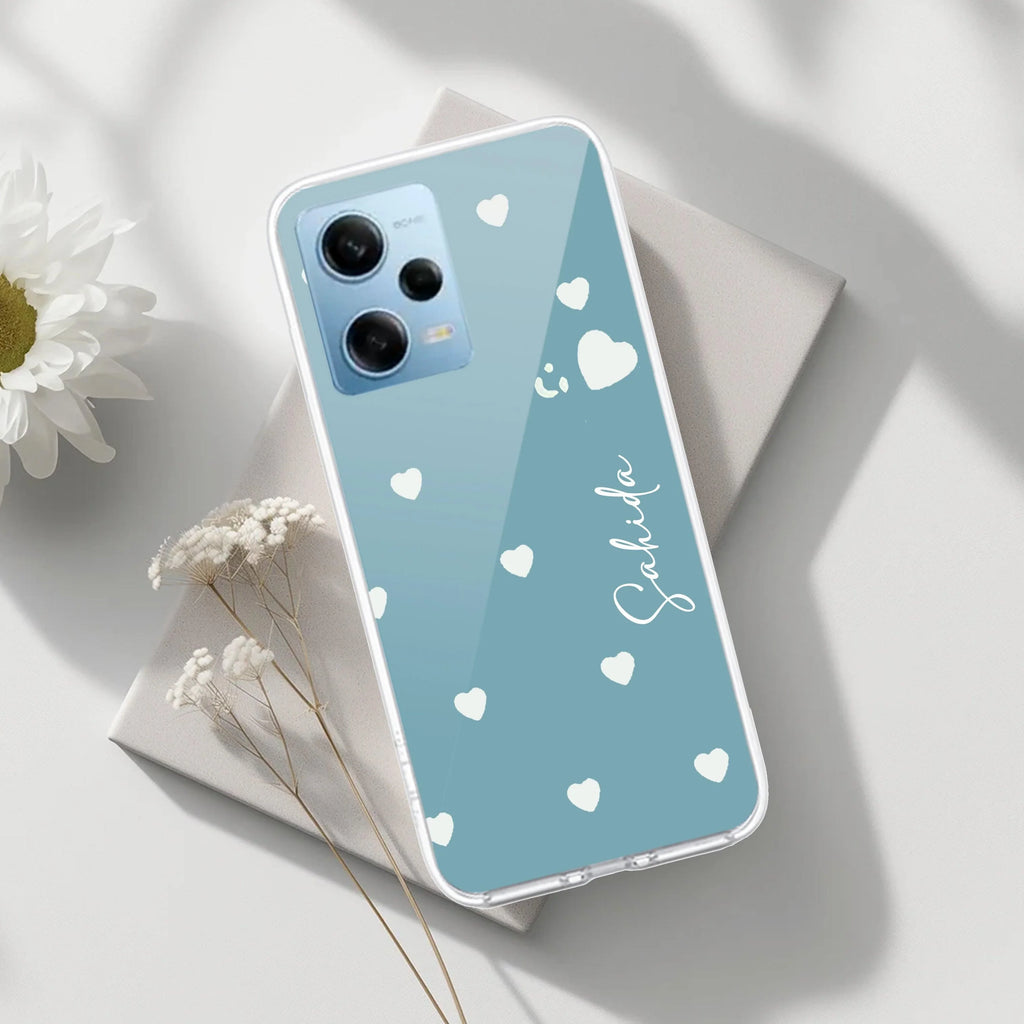 Be Loved Customize Transparent Silicon Case Sky Blue For Redmi Note 14 Pro Plus 5G