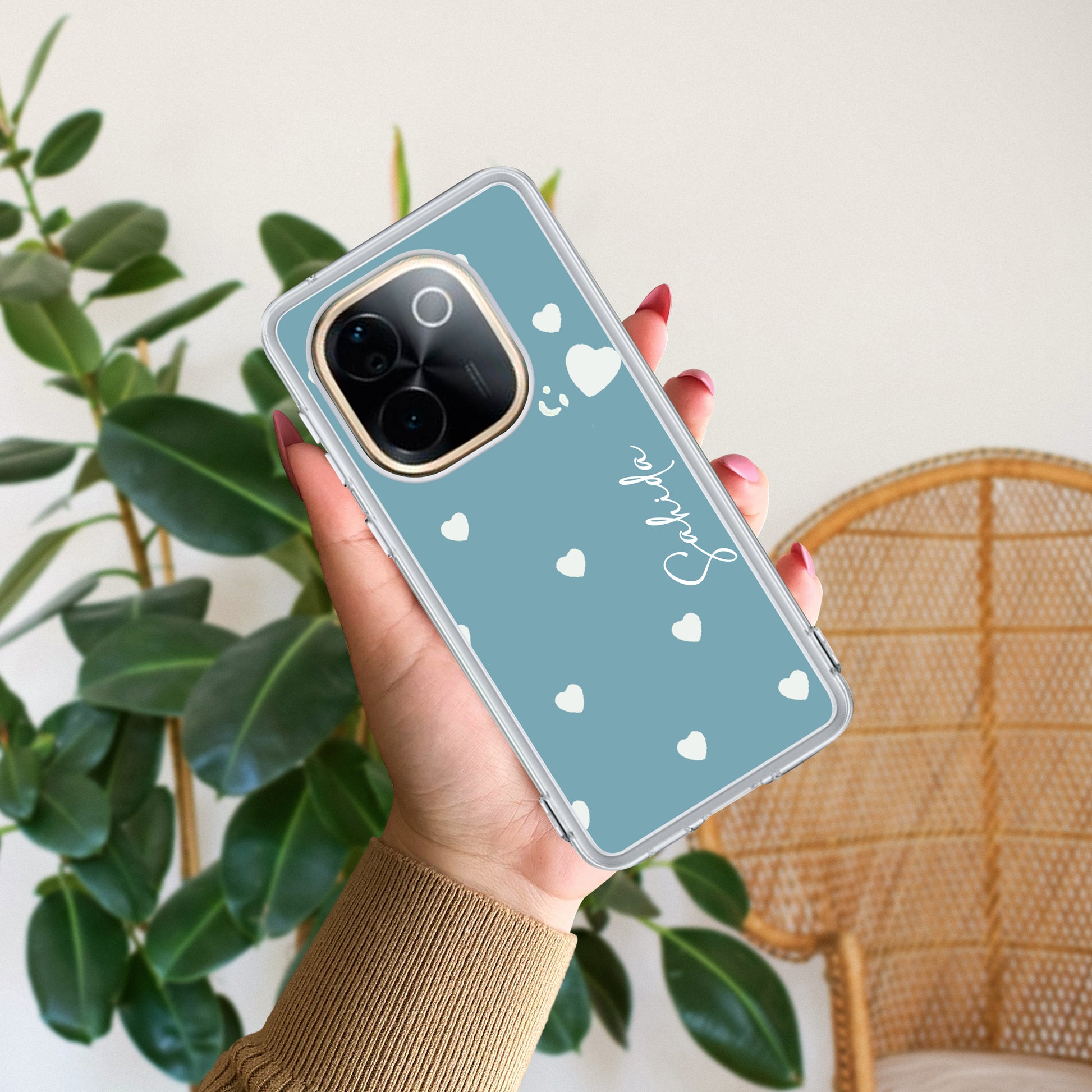 Be Loved Customize Transparent Silicon Case Sky Blue For Vivo ShopOnCliQ