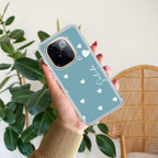 Be Loved Customize Transparent Silicon Case Sky Blue For Vivo Y100 5G /  Vivo Y100A 5G