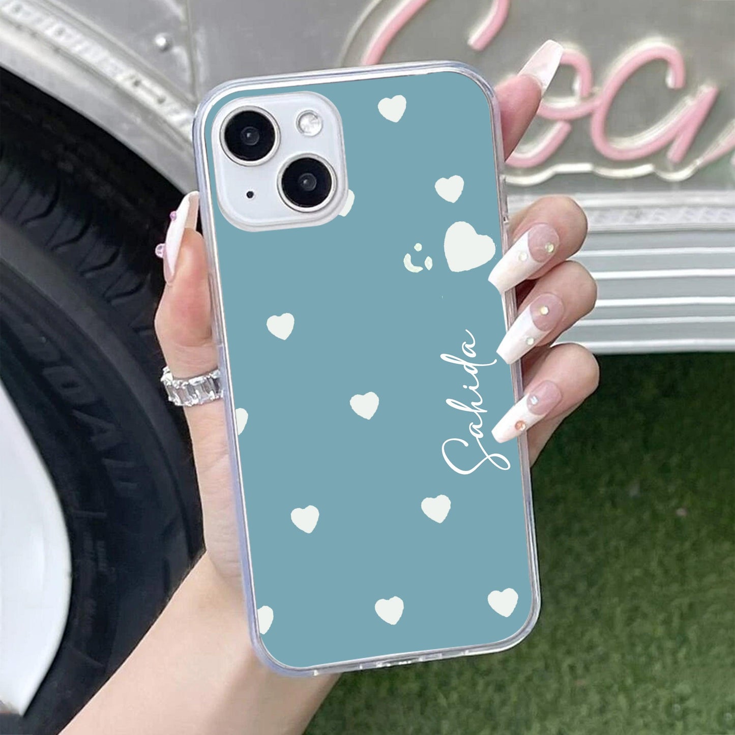 Be Loved Customize Transparent Silicon Case Sky Blue For Google