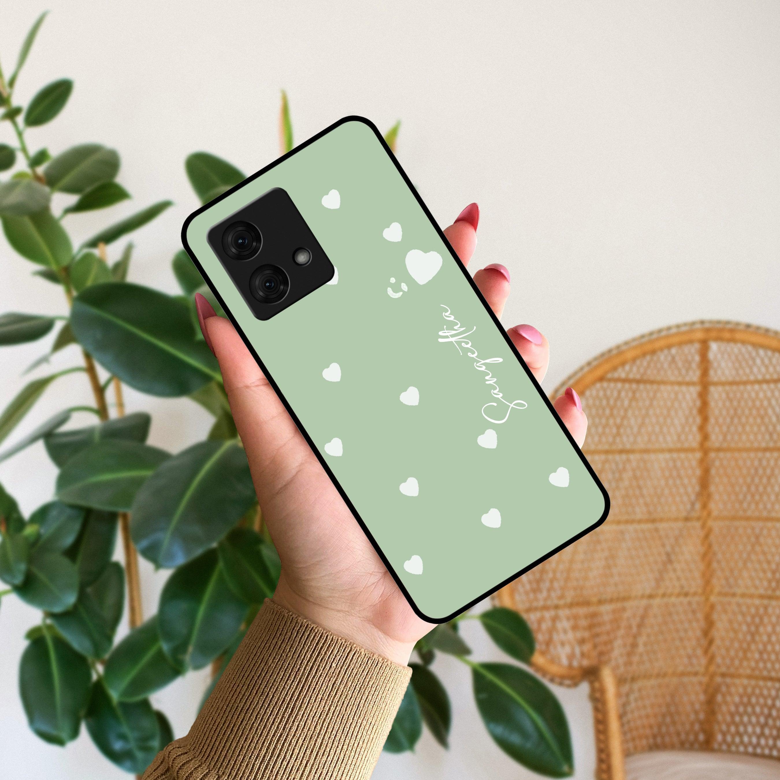 Be Loved Glossy Customised Metal Case Cover Mint Green For Motorola - ShopOnCliQ
