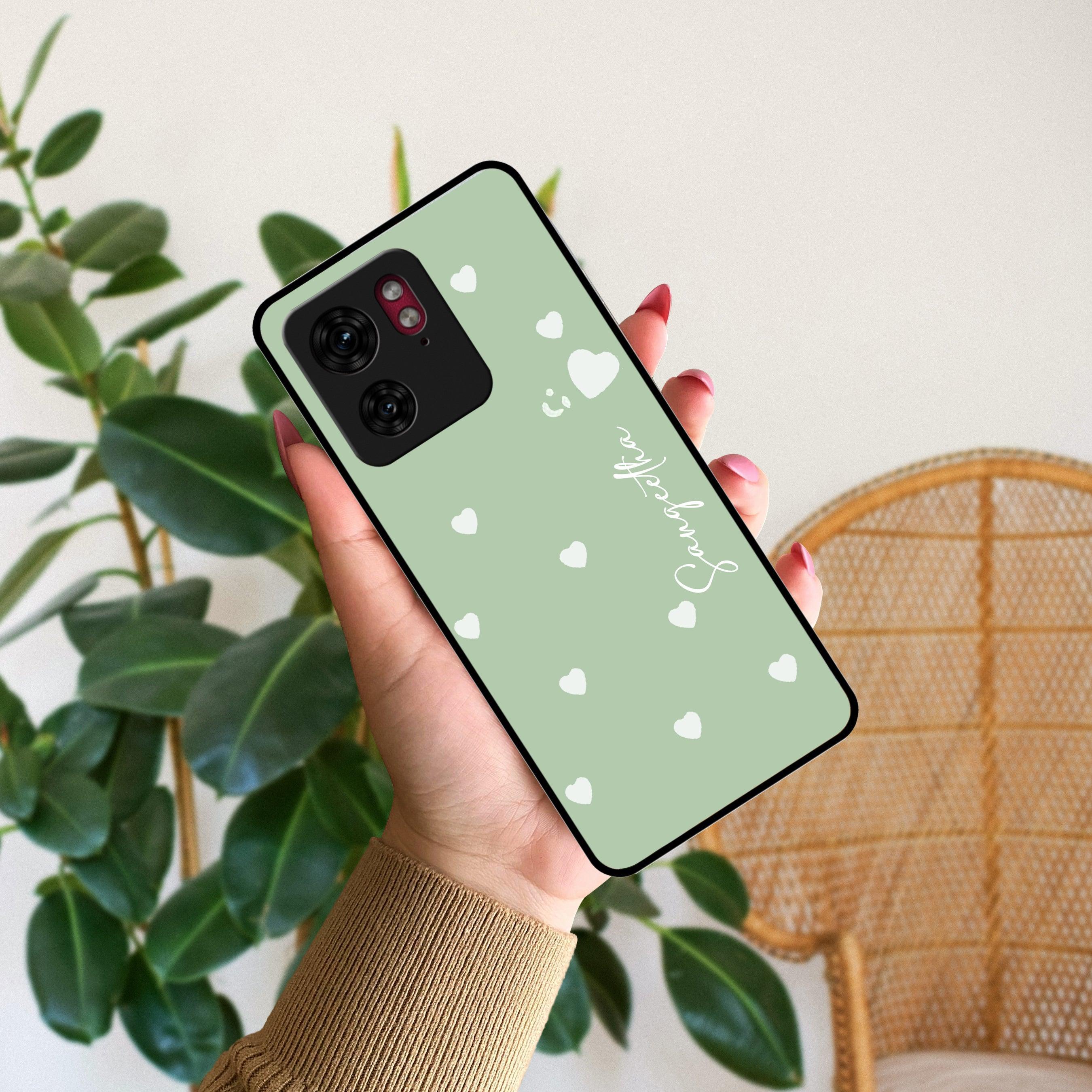 Be Loved Glossy Customised Metal Case Cover Mint Green For Motorola - ShopOnCliQ