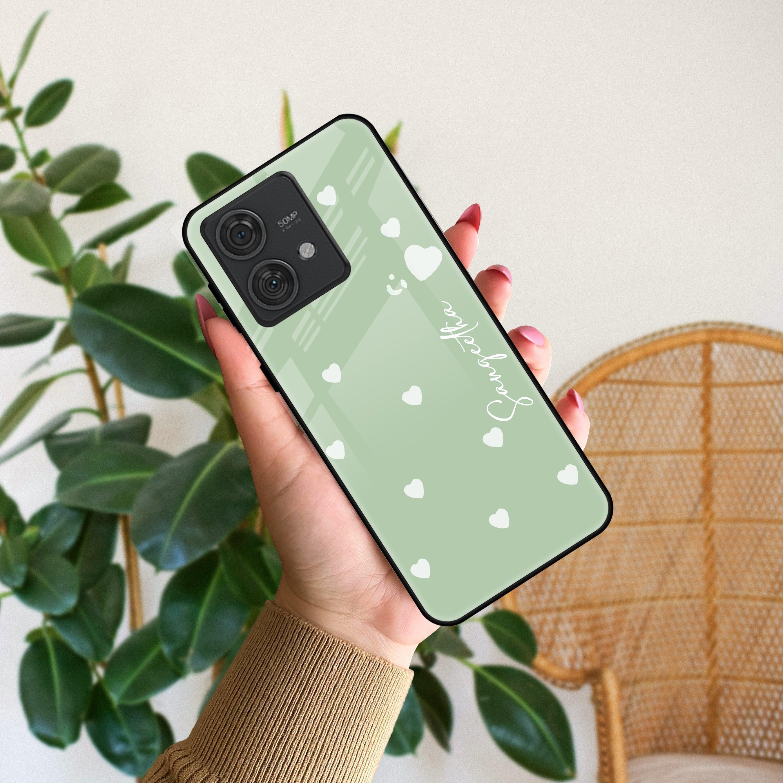 Be Loved Glossy Customised Metal Case Cover Mint Green For Motorola - ShopOnCliQ
