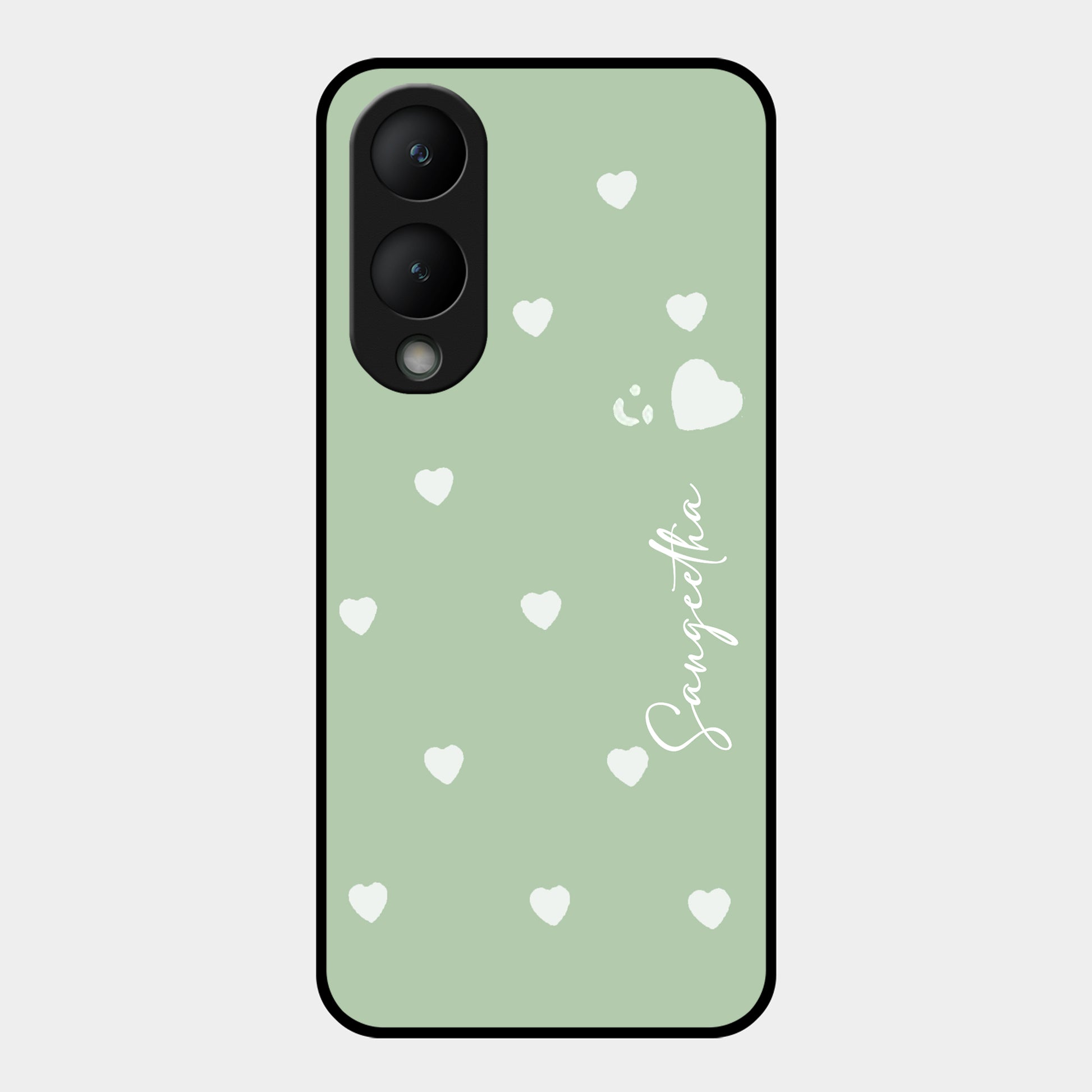 Be Loved Glossy Customized Metal Case Cover Mint Green For Vivo - ShopOnCliQ