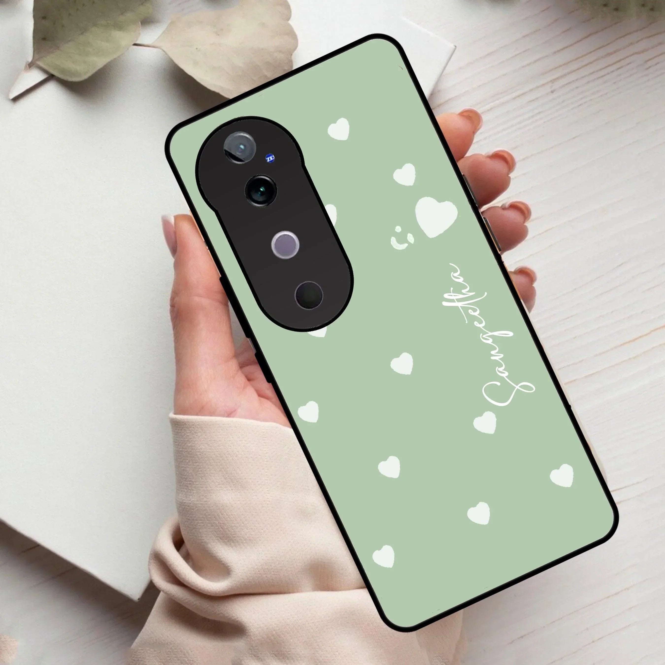Be Loved Glossy Customized Metal Case Cover Mint Green For Vivo - ShopOnCliQ