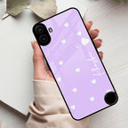 Be Loved Glossy Customised Metal Case Cover Purple For Nothing - ShopOnCliQ