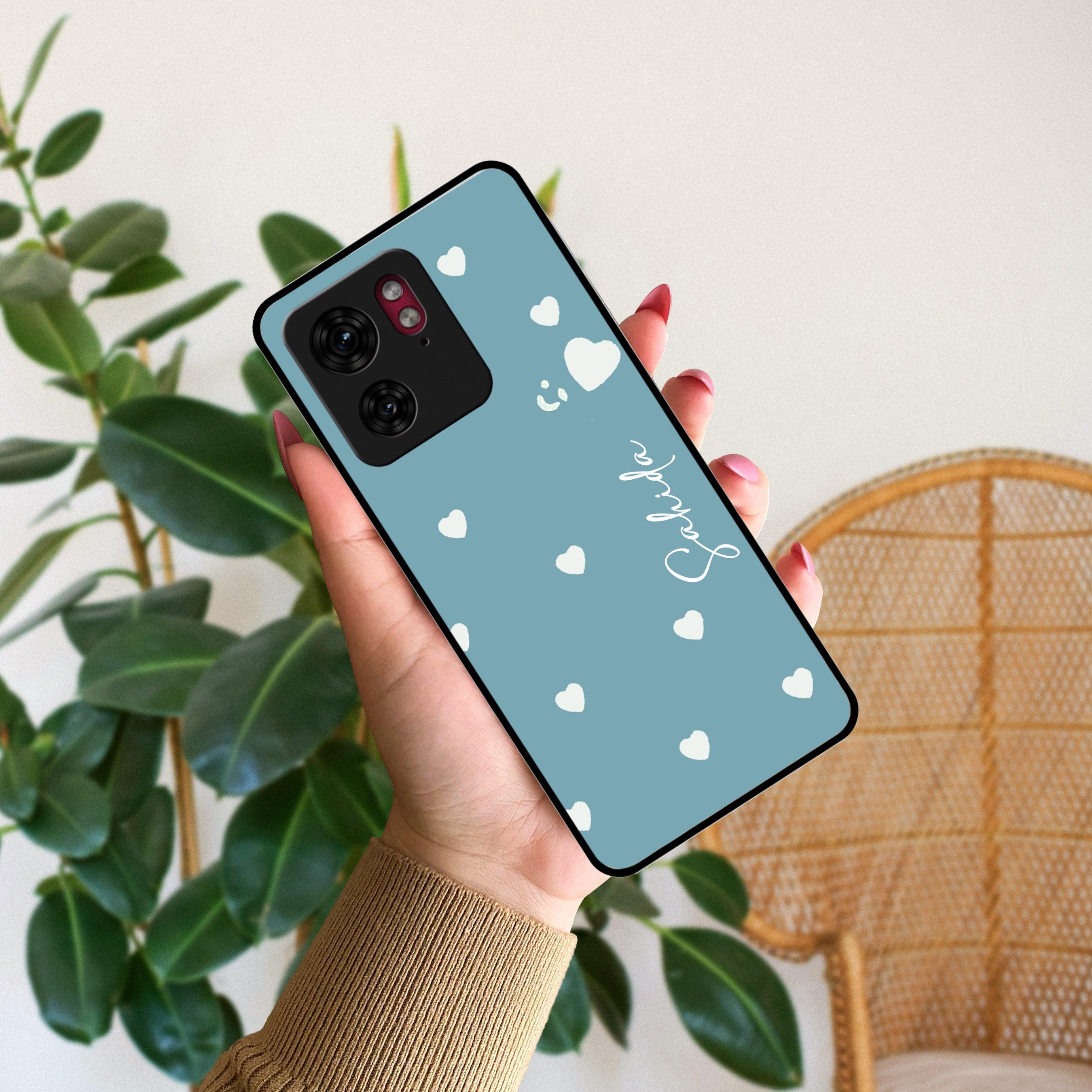 Be Loved Glossy Customised Metal Case Cover Sky Blue For Motorola - ShopOnCliQ