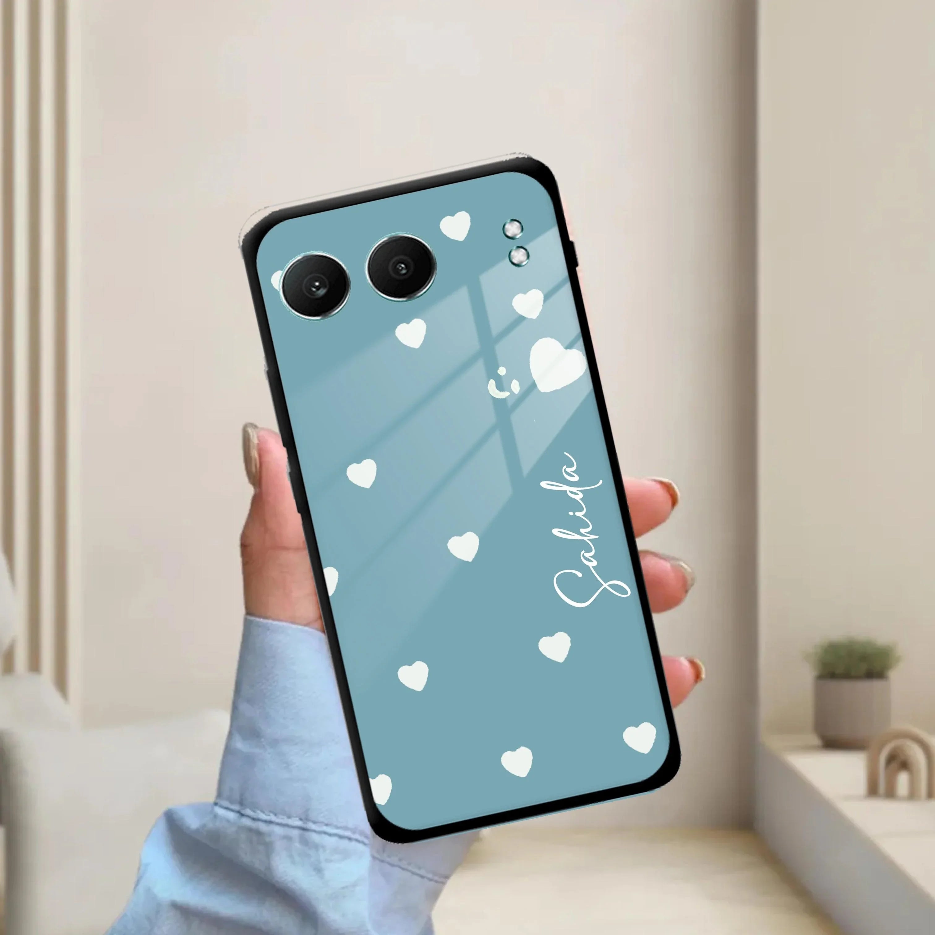 Be Loved Glossy Customized Metal Case Cover Sky Blue For OnePlus - ShopOnCliQ