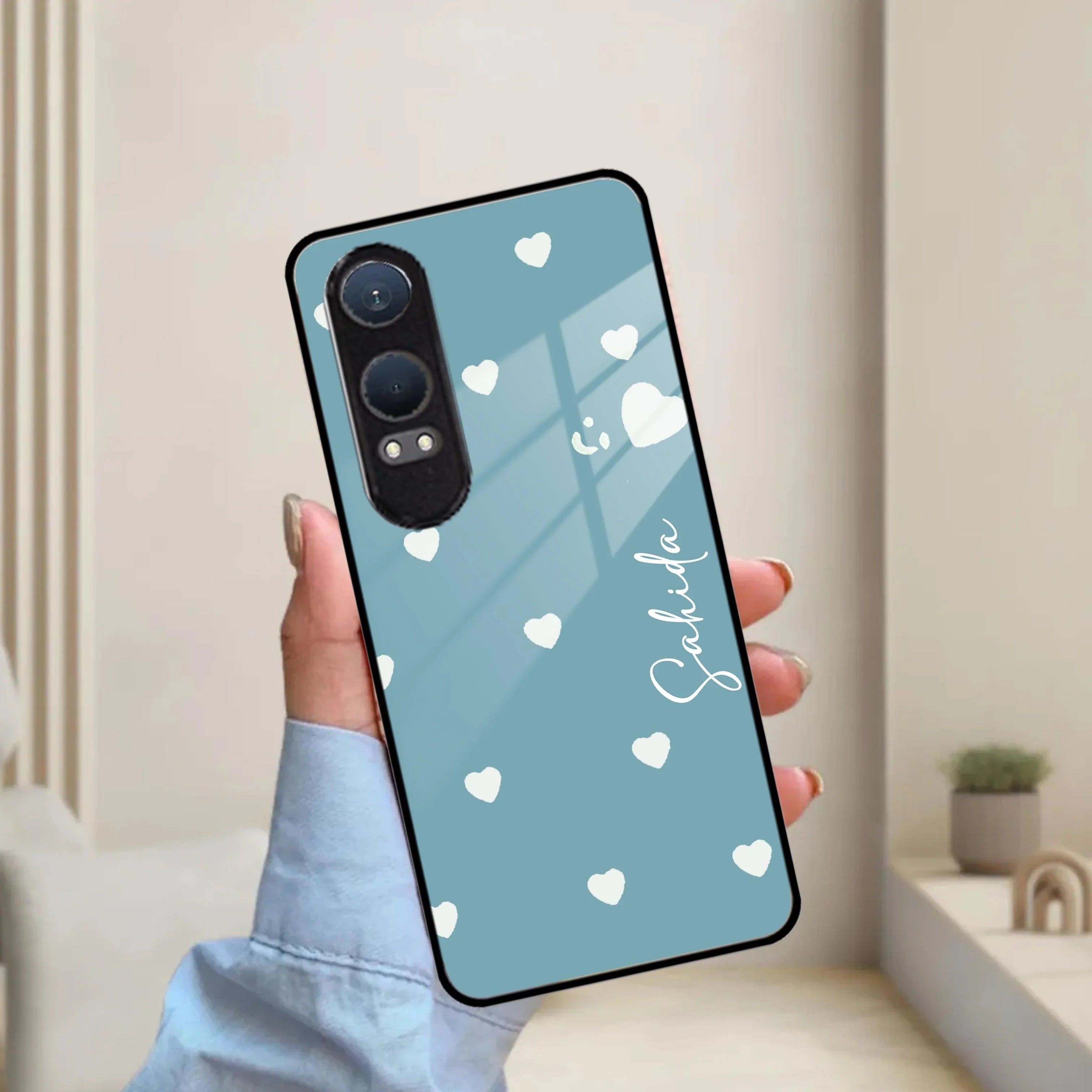 Be Loved Glossy Customized Metal Case Cover Sky Blue For OnePlus - ShopOnCliQ