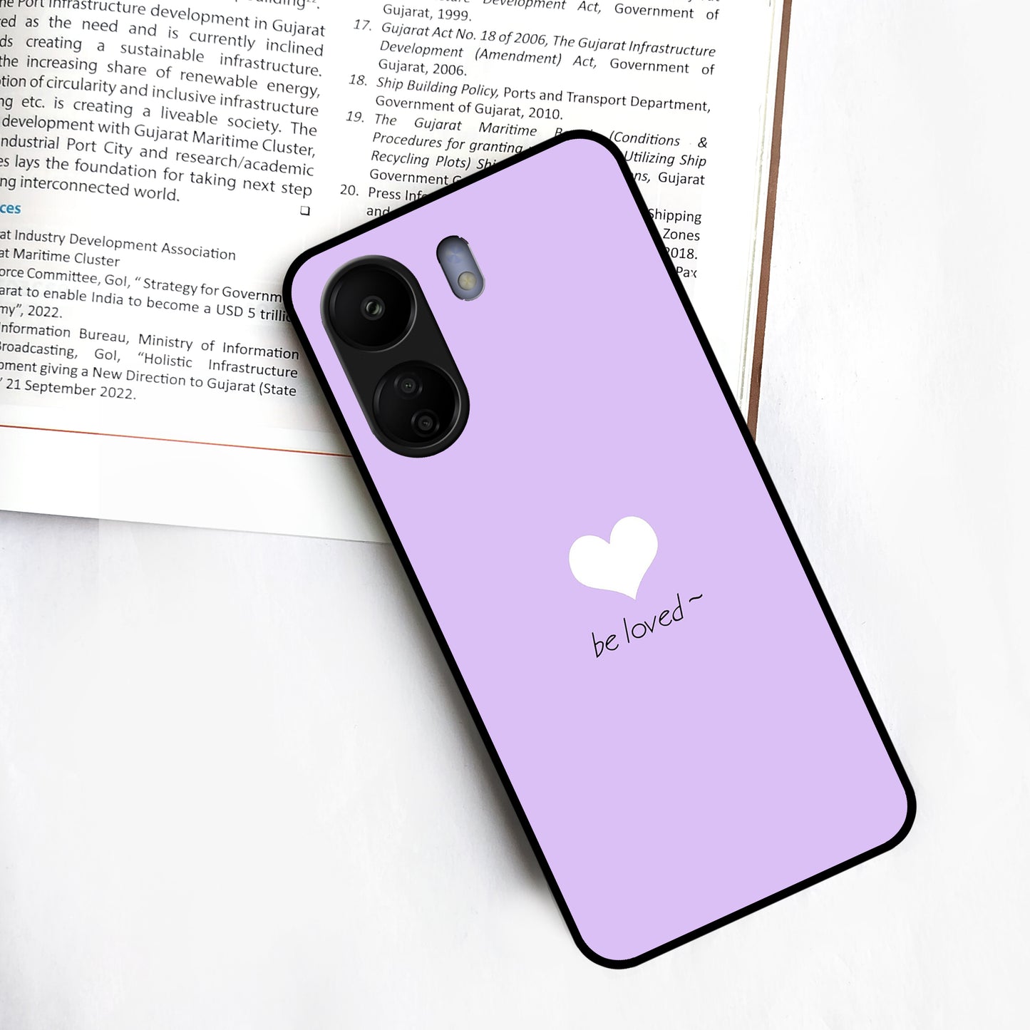 Be loved  Glossy Metal Case Cover For Redmi