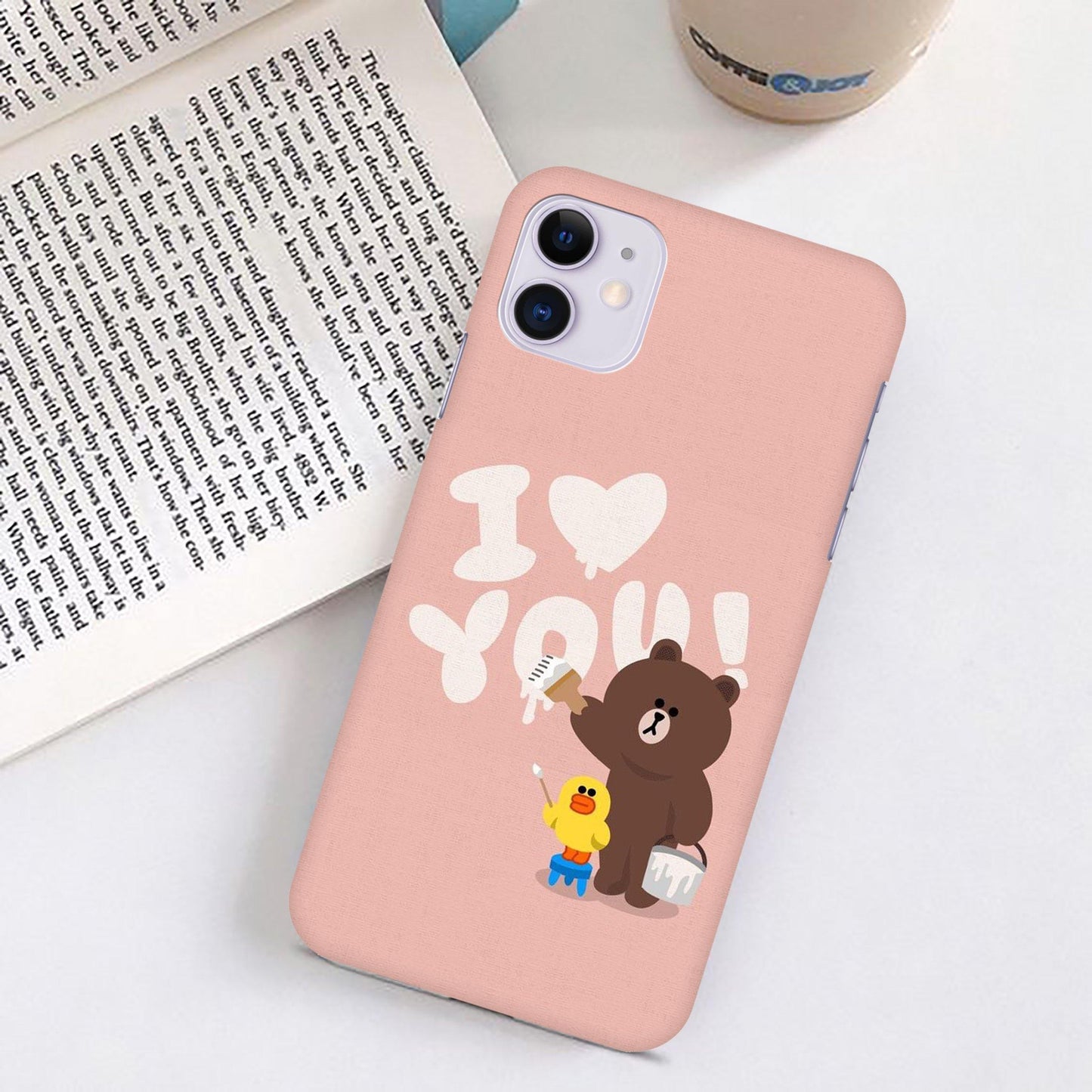 Bear Print Slim Matte Phone Case Cover ShopOnCliQ