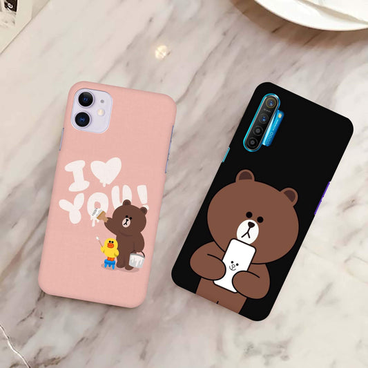 Bear Print Slim Matte Phone Case Cover ShopOnCliQ