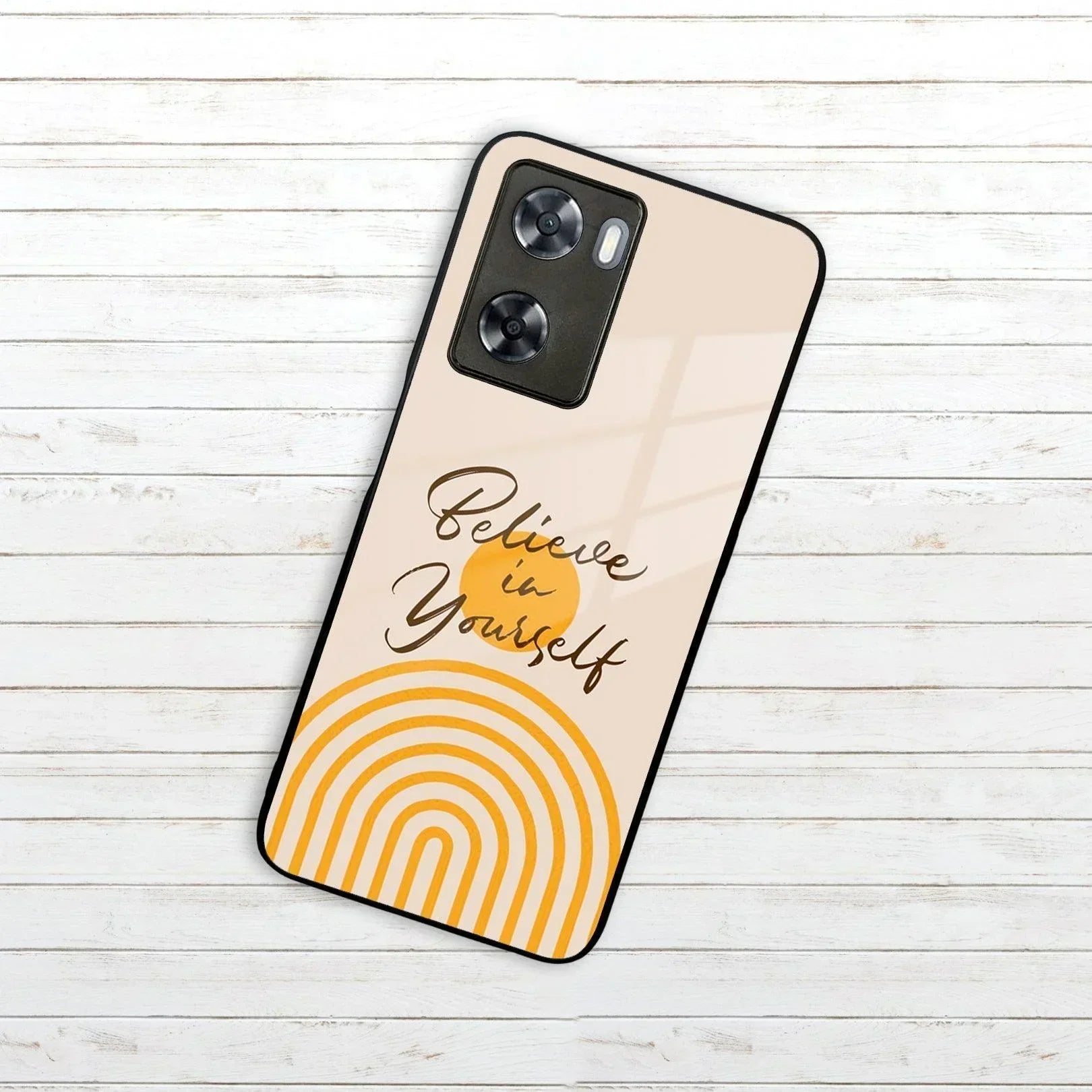Believe In Yourself Glass Case Cover For Oppo - ShopOnCliQ
