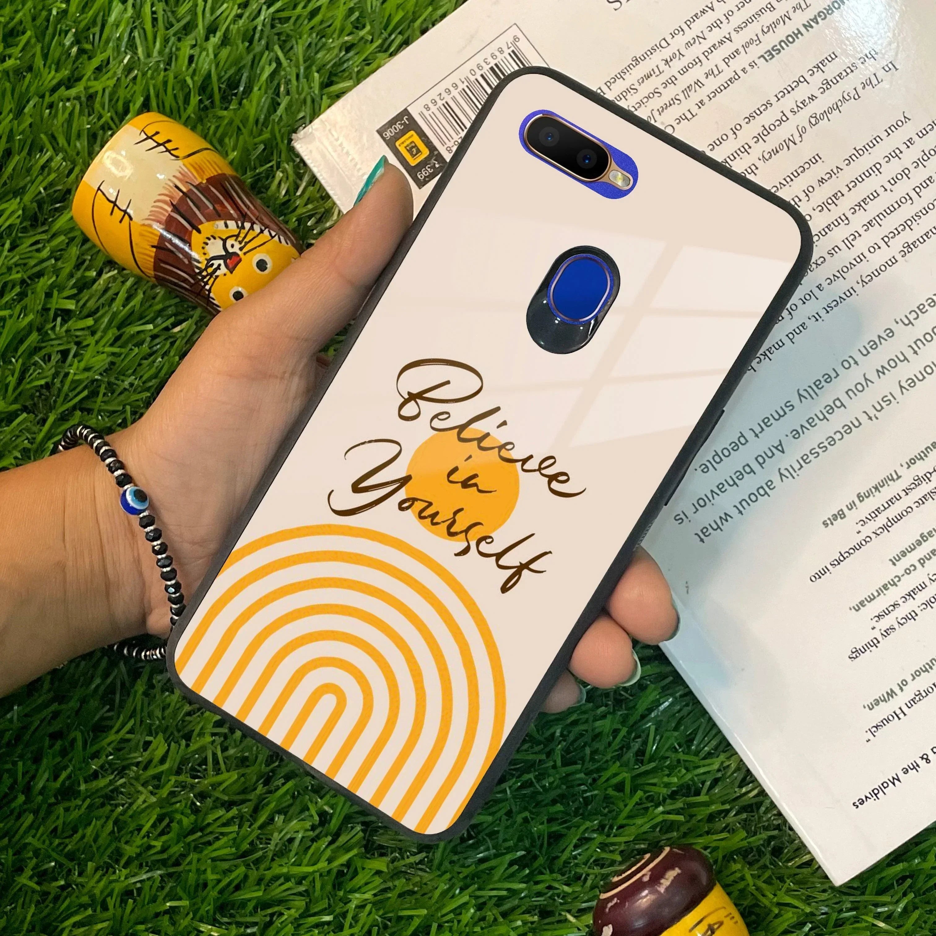 Believe In Yourself Glass Case Cover For Oppo - ShopOnCliQ