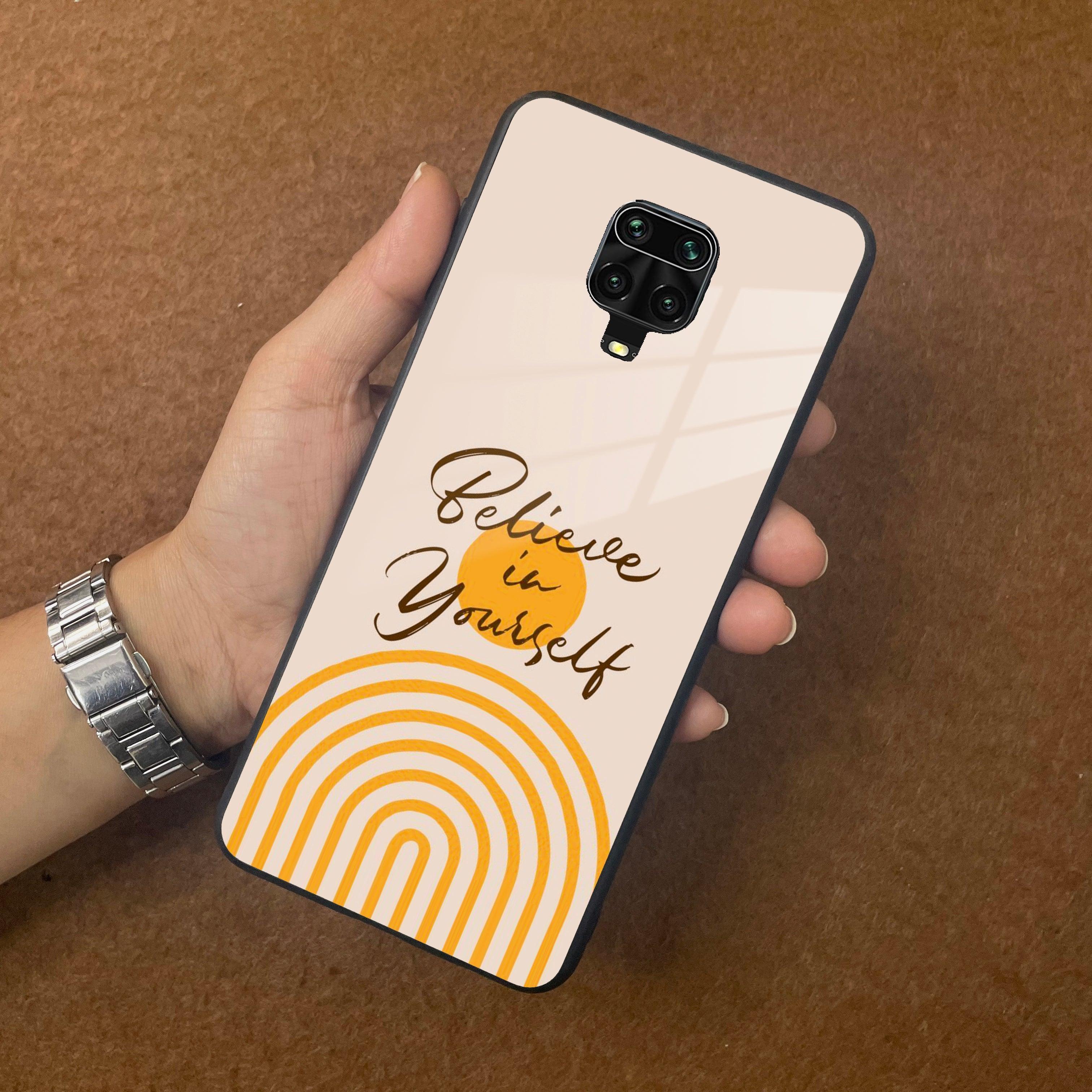 Believe In Yourself Glass Case Cover For Poco - ShopOnCliQ