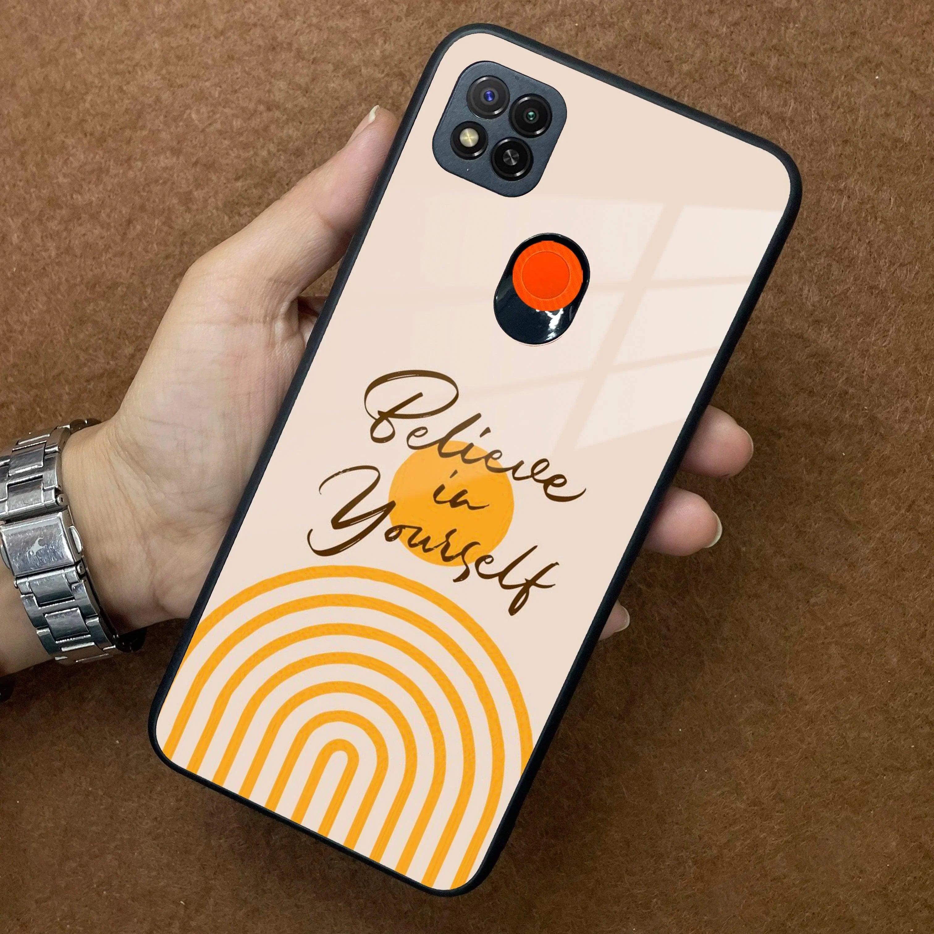 Believe In Yourself Glass Case Cover For Poco - ShopOnCliQ