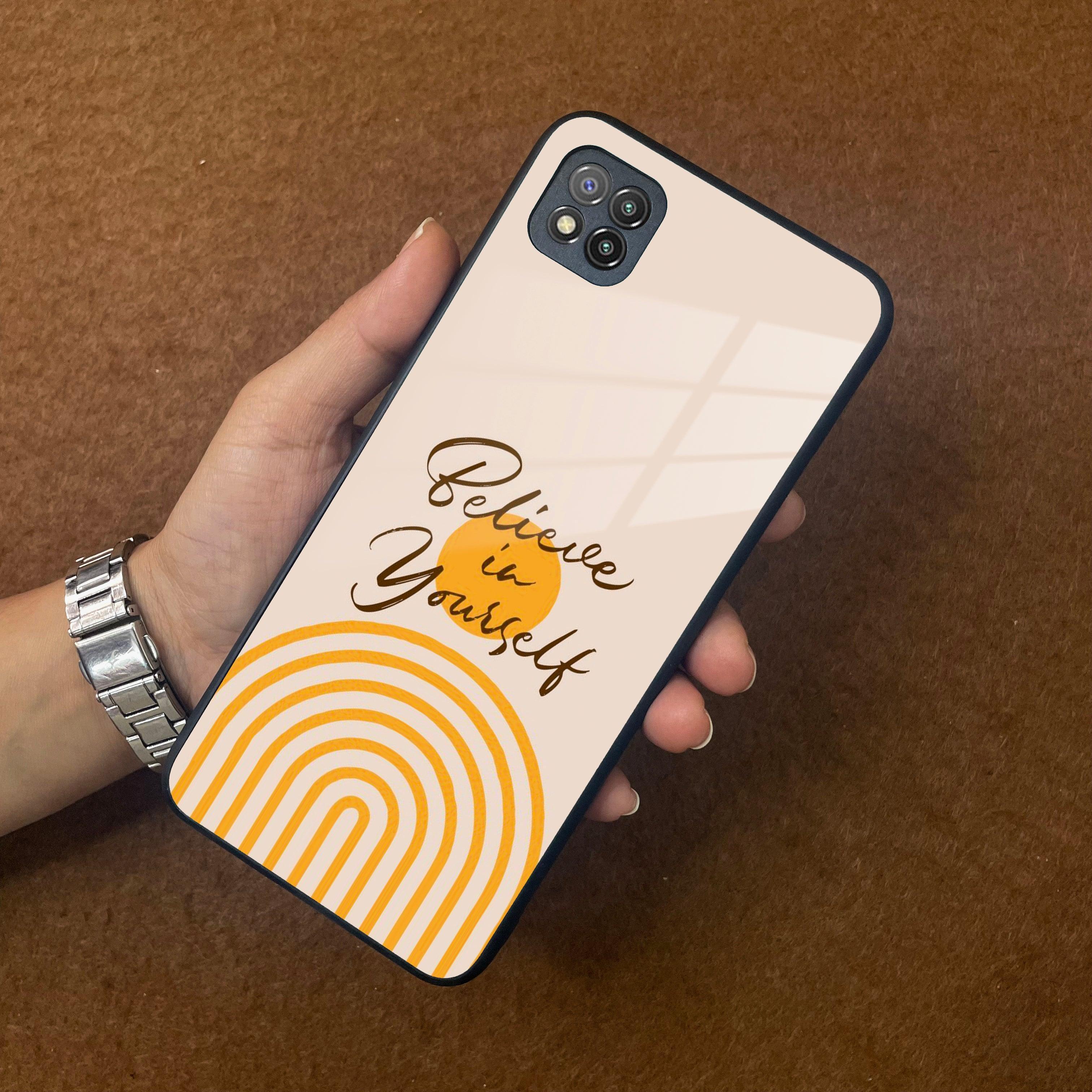 Believe In Yourself Glass Case Cover For Poco - ShopOnCliQ