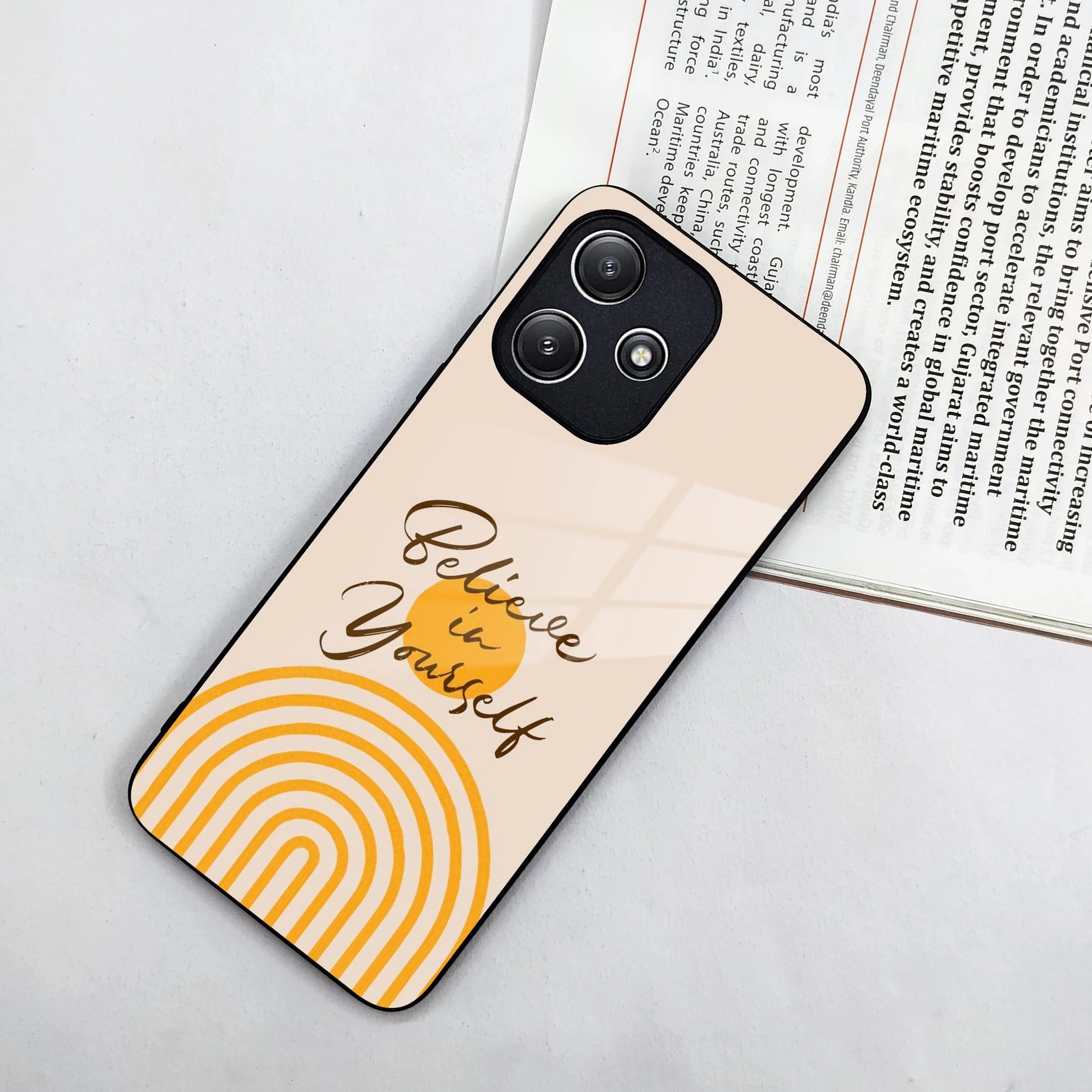 Believe In Yourself Glass Case Cover For Poco - ShopOnCliQ