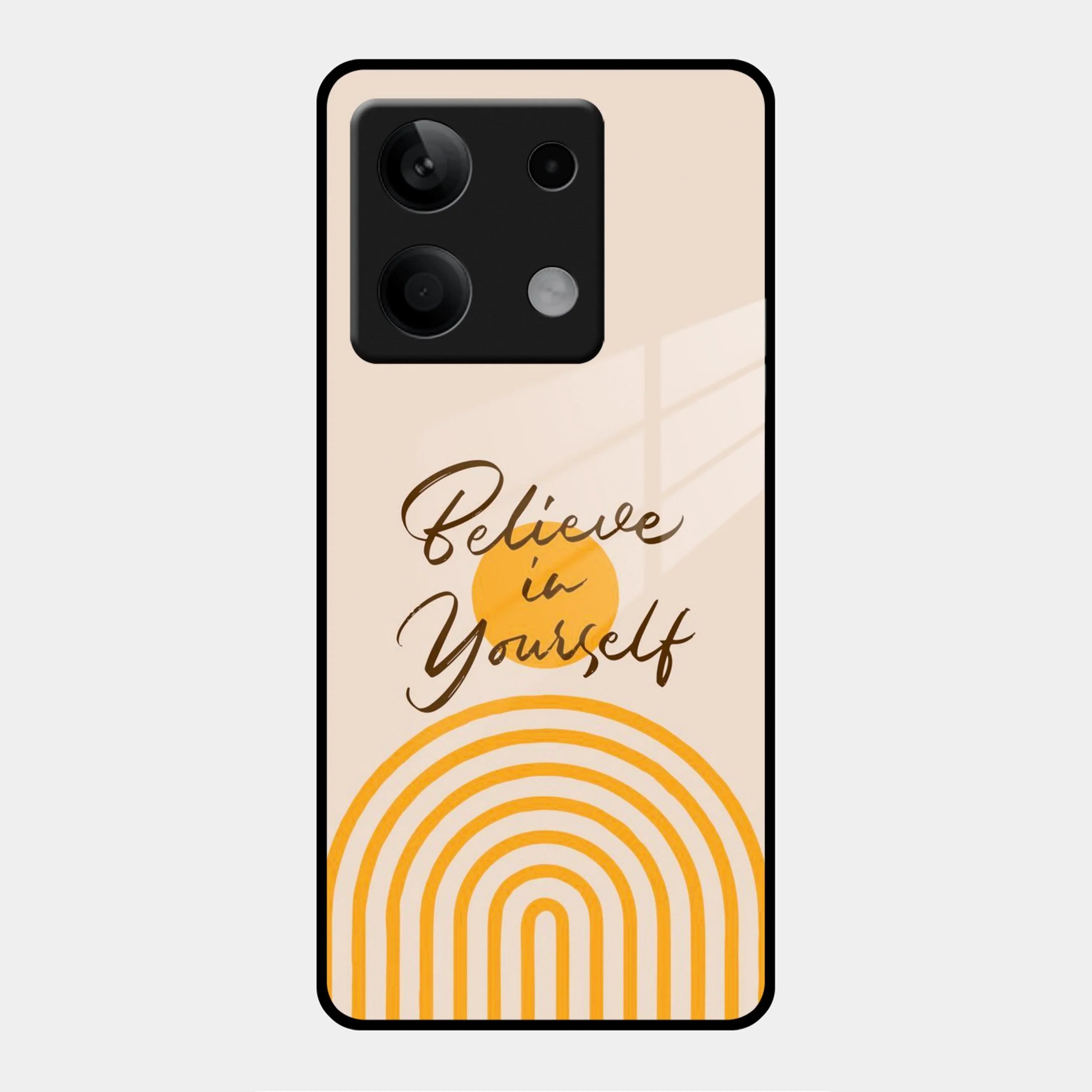 Believe In Yourself Glass Case Cover For Poco - ShopOnCliQ