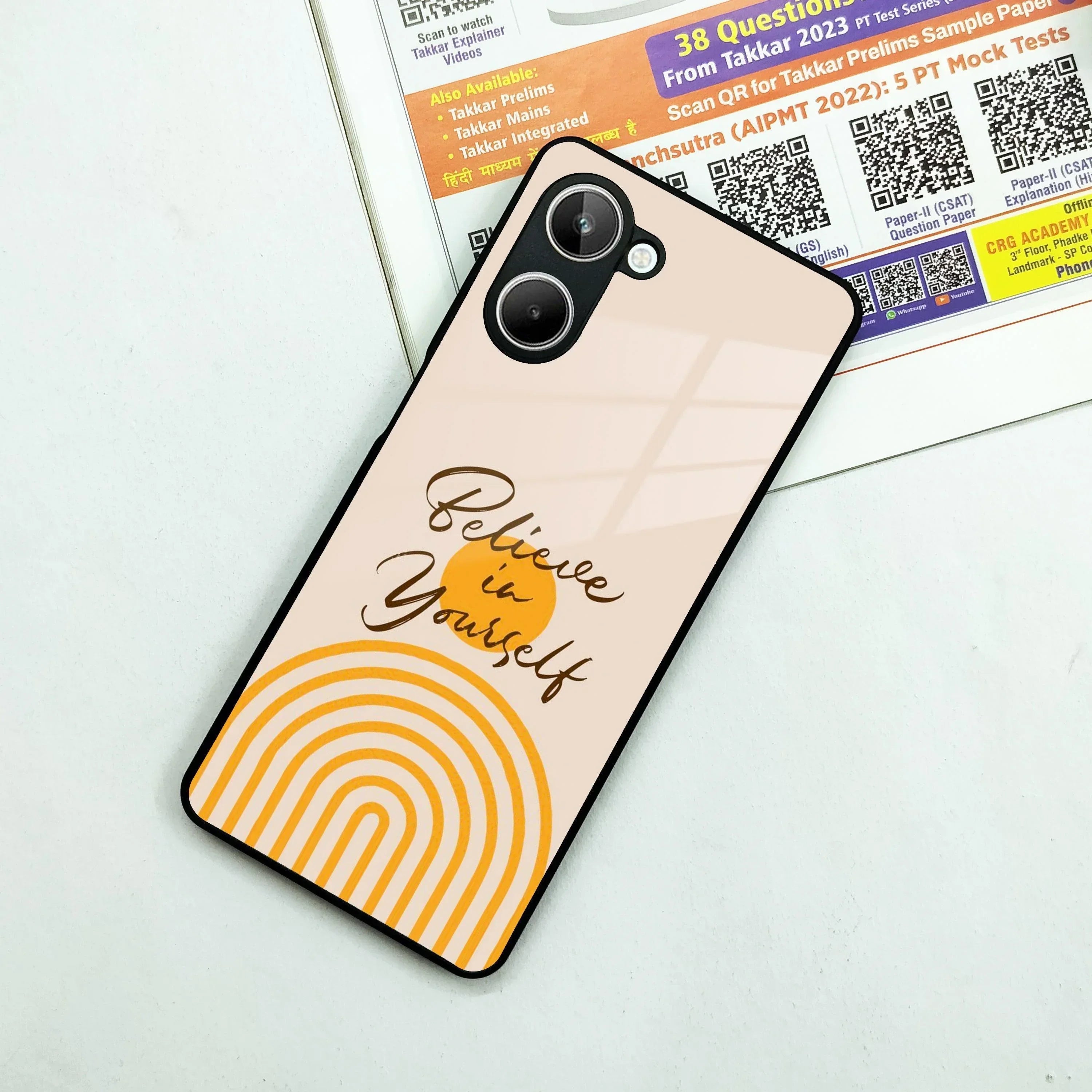 Believe In Yourself Glass Case Cover For Realme/Narzo - ShopOnCliQ