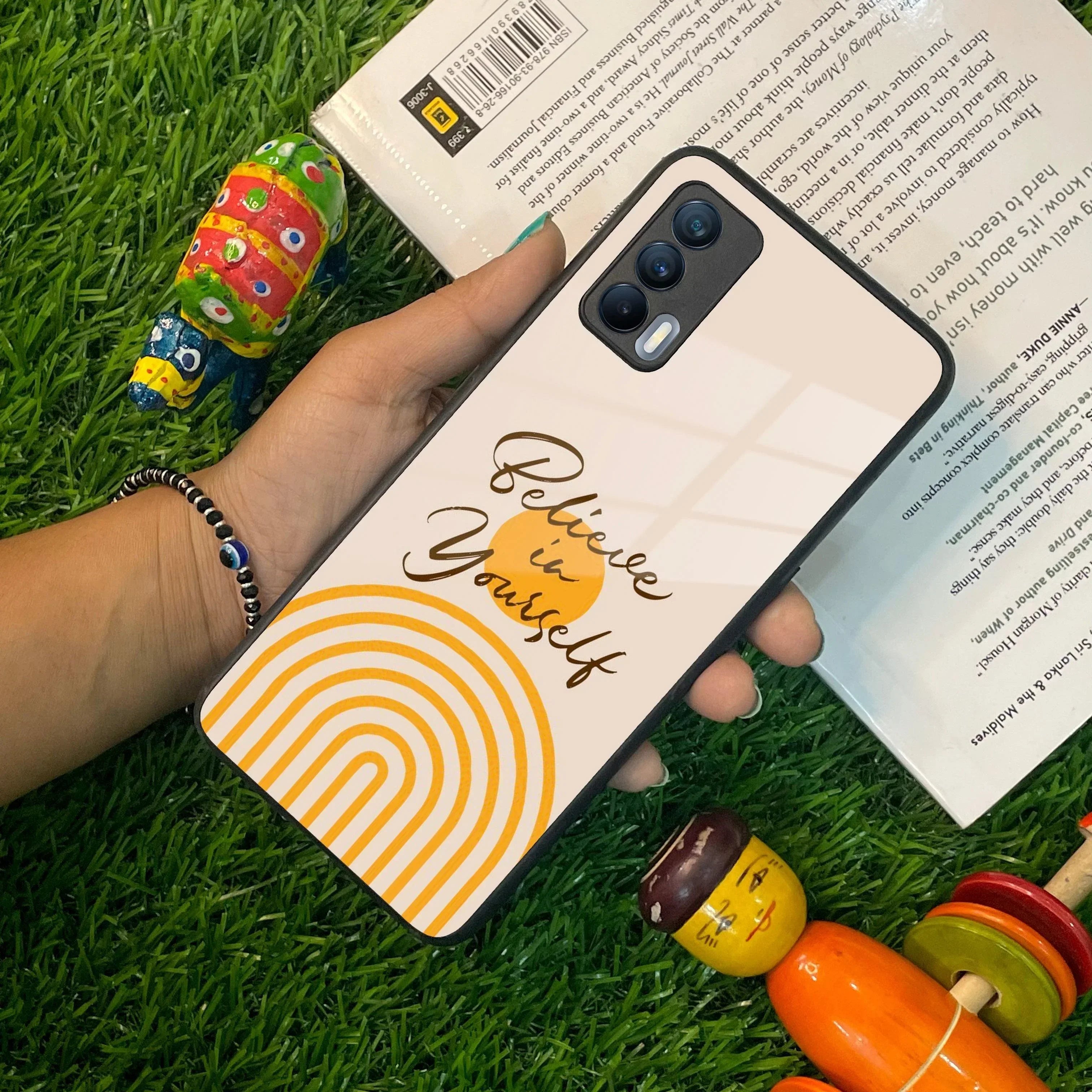 Believe In Yourself Glass Case Cover For Realme/Narzo - ShopOnCliQ