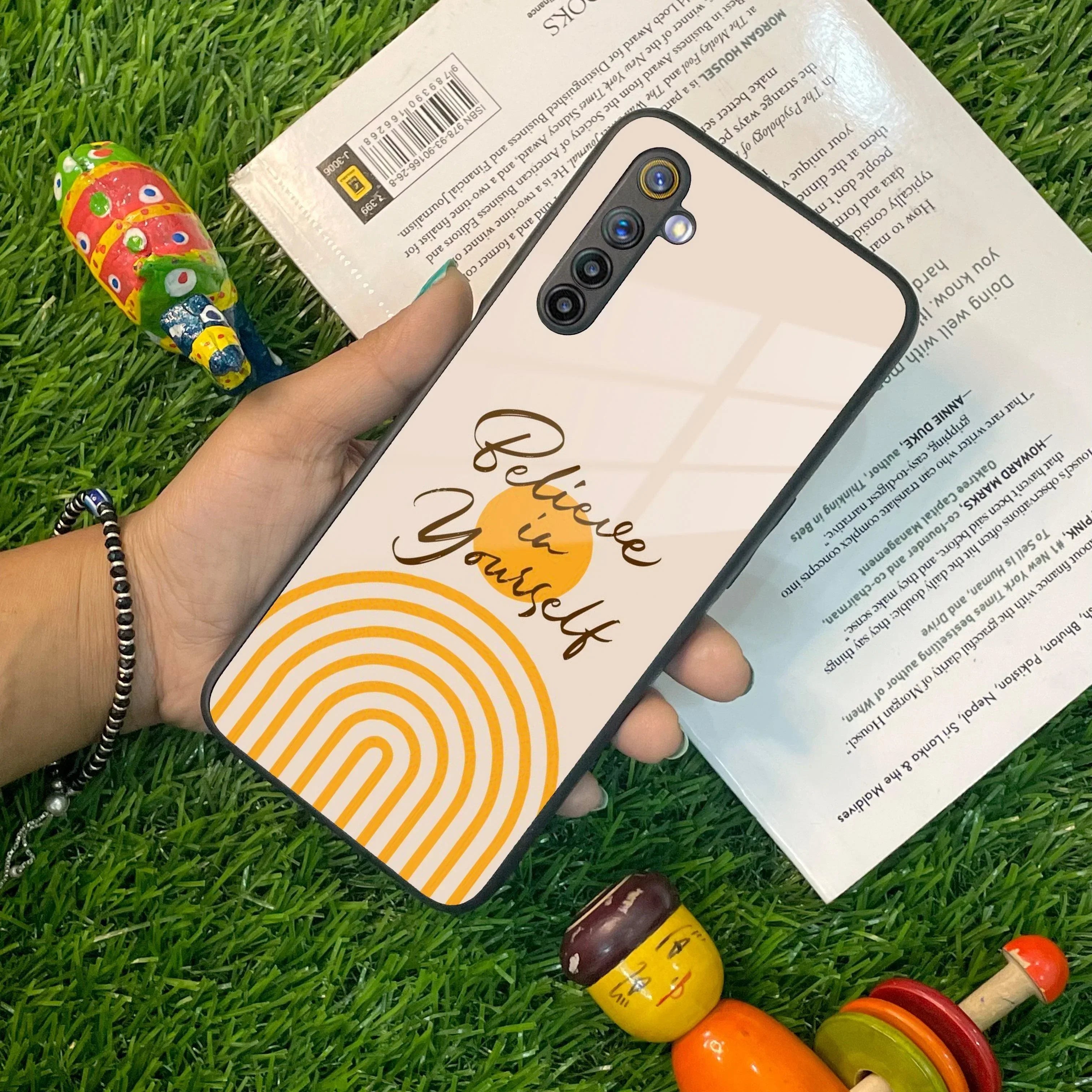 Believe In Yourself Glass Case Cover For Realme/Narzo - ShopOnCliQ