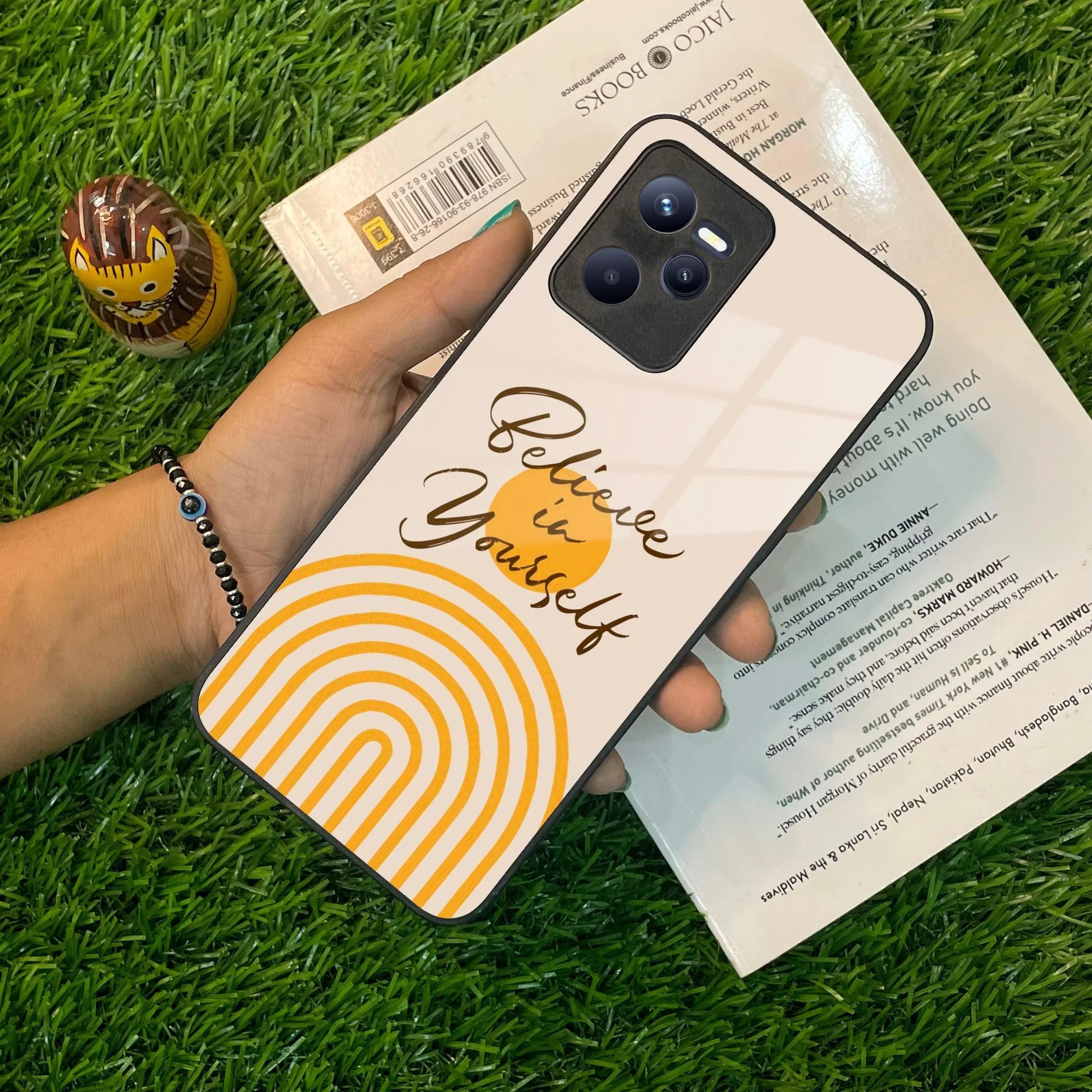 Believe In Yourself Glass Case Cover For Realme/Narzo - ShopOnCliQ