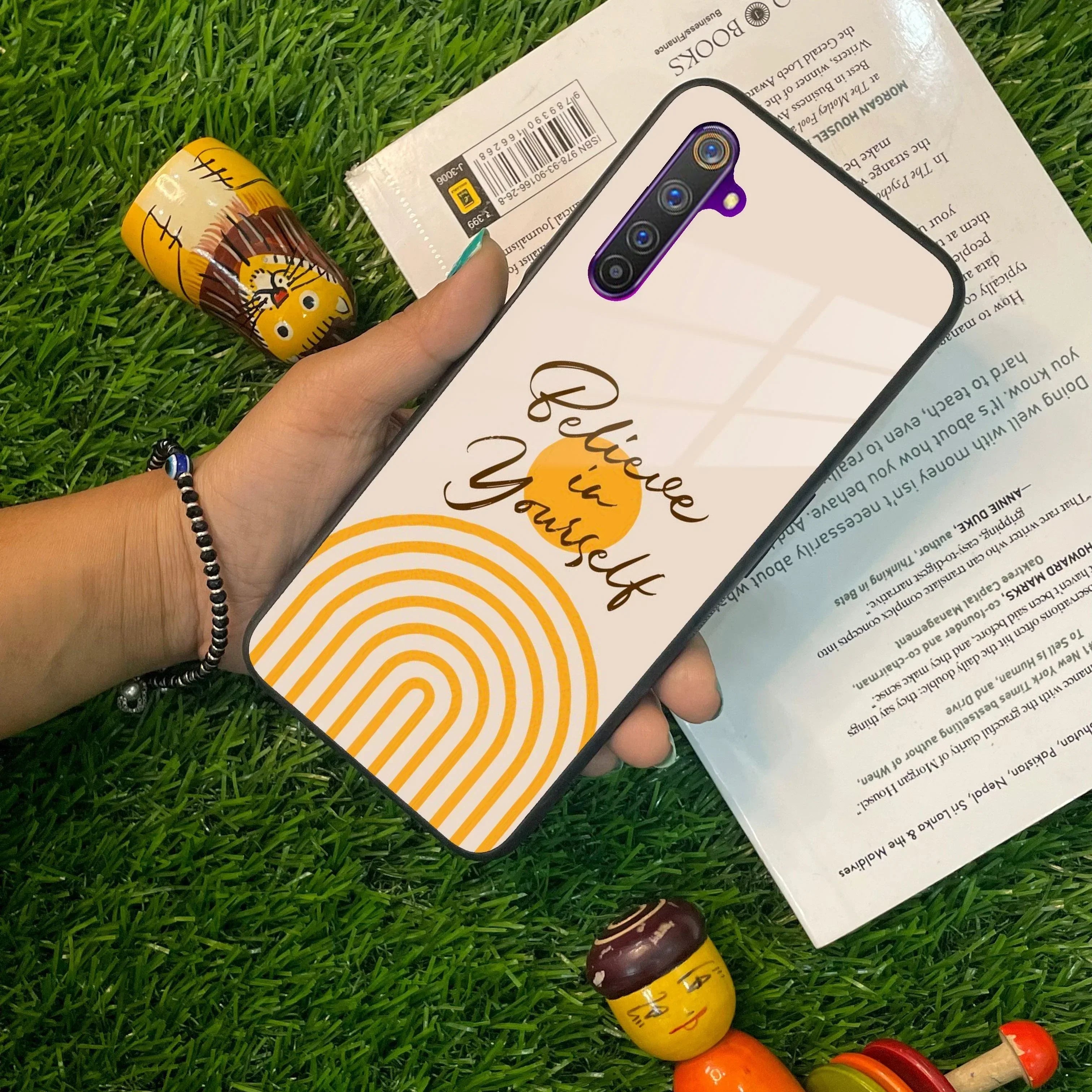 Believe In Yourself Glass Case Cover For Realme/Narzo - ShopOnCliQ