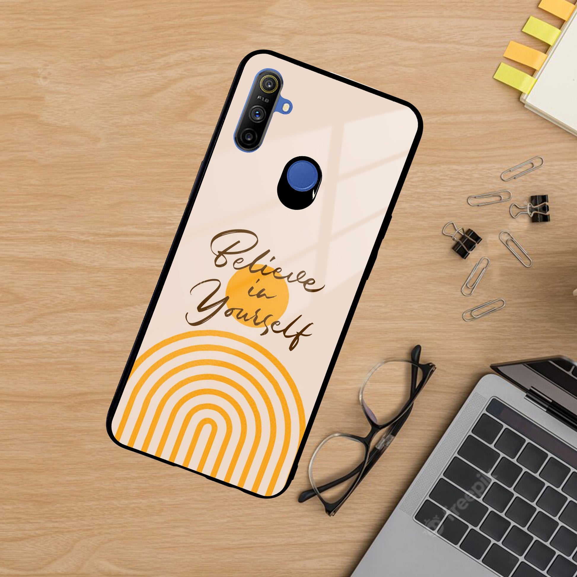 Believe In Yourself Glass Case Cover For Realme/Narzo ShopOnCliQ